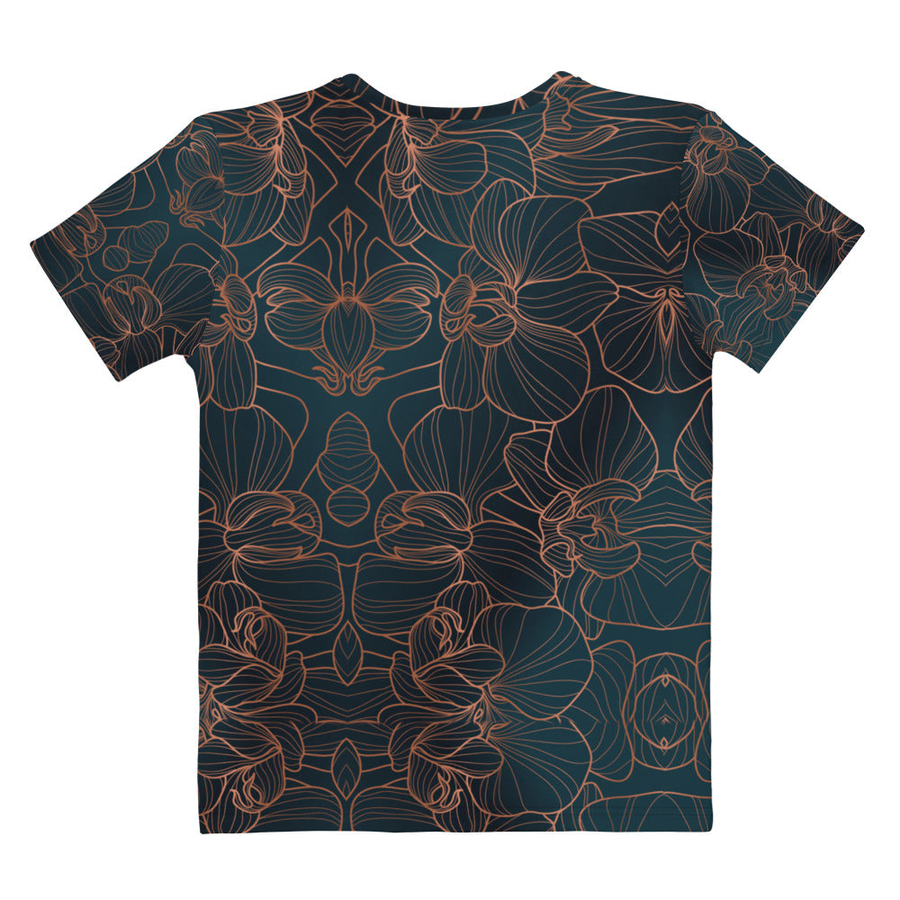 Orchidea T-Shirt Girocollo Donna