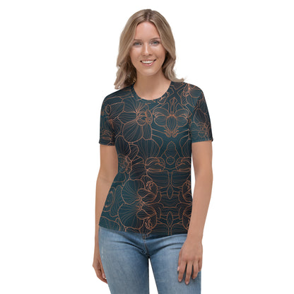 Orchidea T-Shirt Girocollo Donna