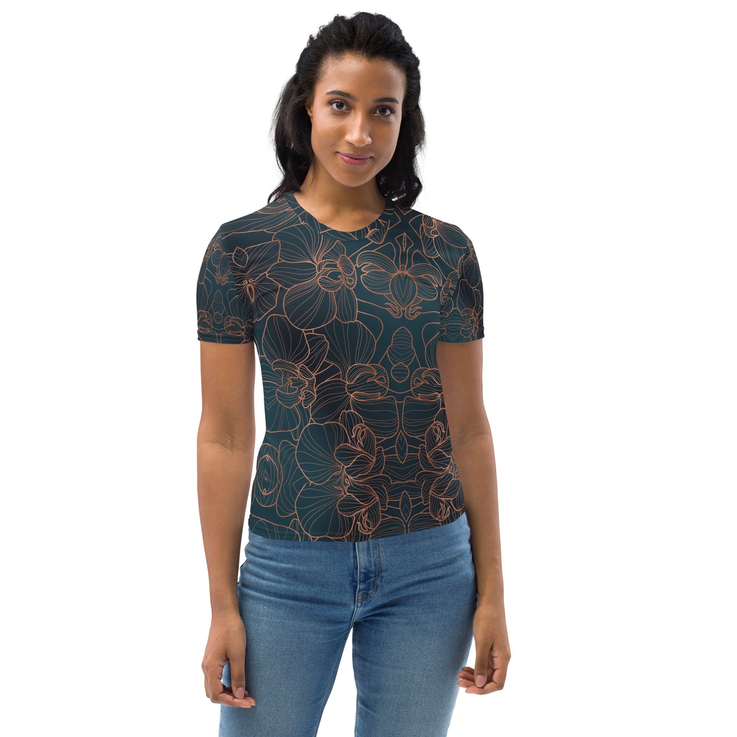 Orchidea T-Shirt Girocollo Donna