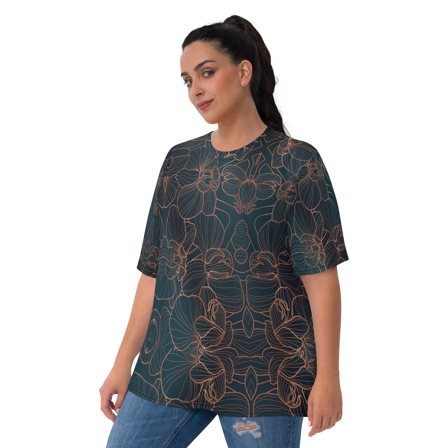 Orchidea T-Shirt Girocollo Donna