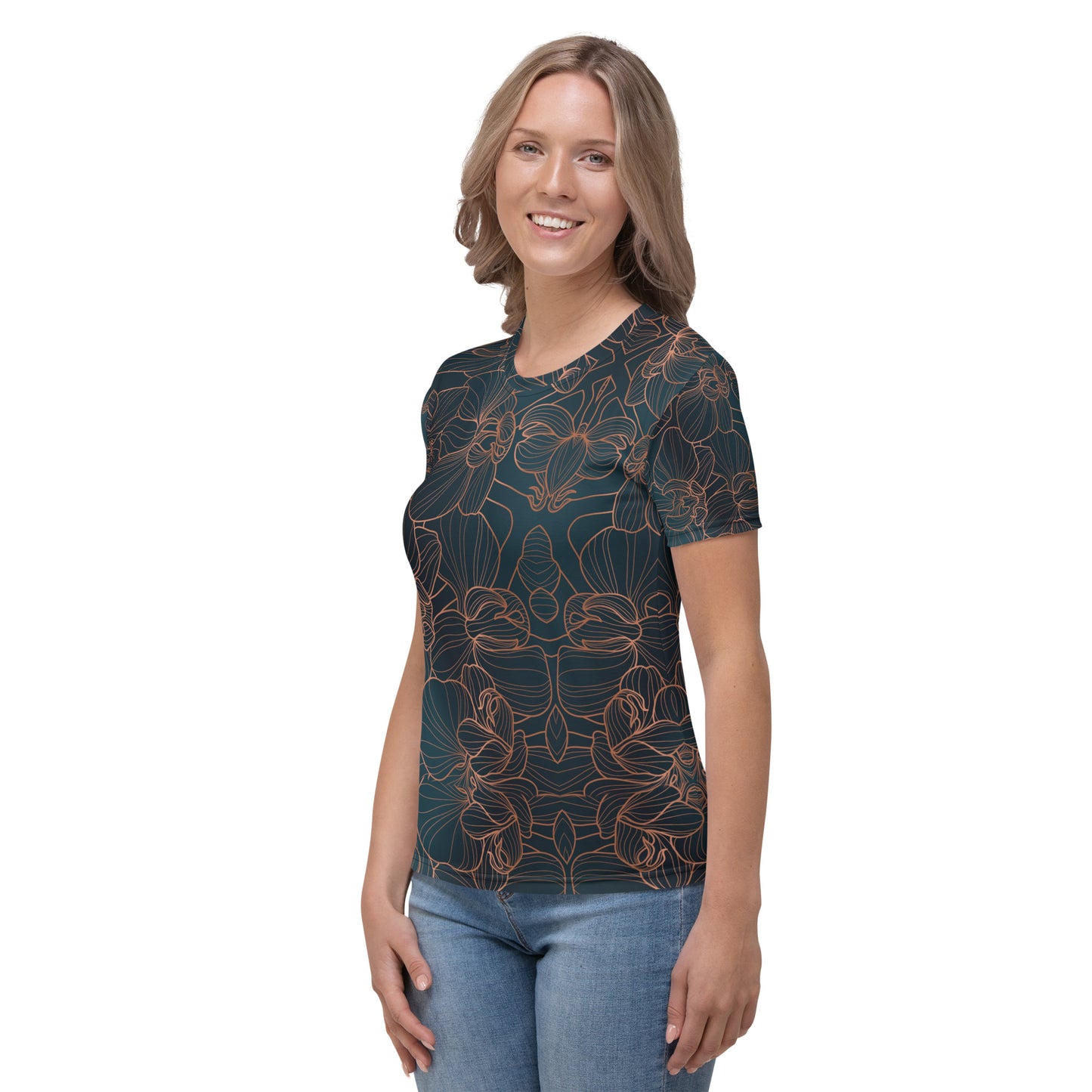 Orchidea T-Shirt Girocollo Donna