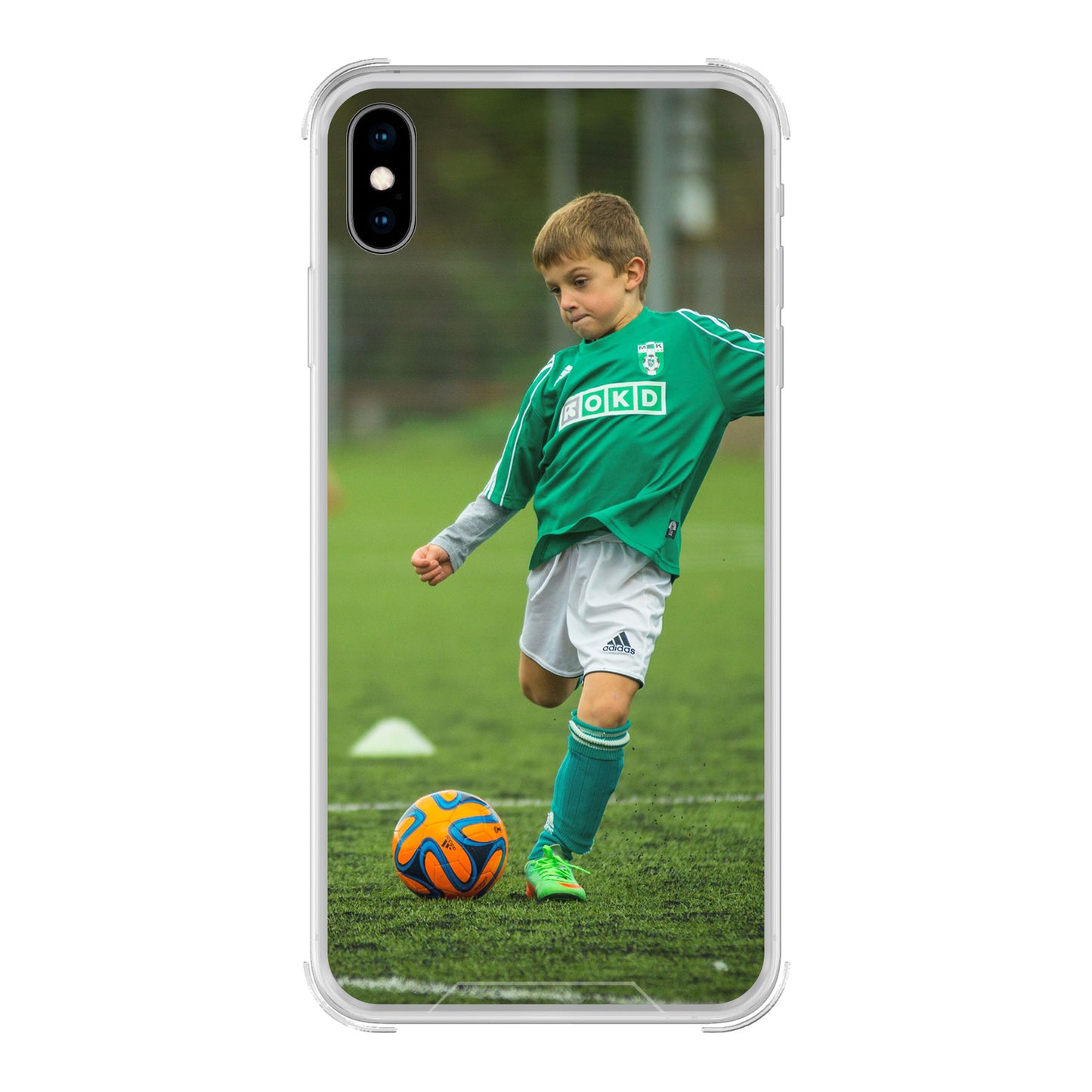 Apple iPhone Xs Max Bumper case (back printed, transparent)