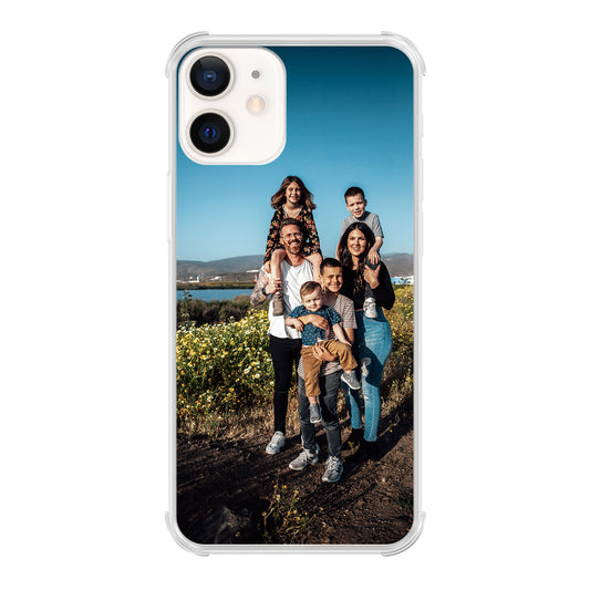 Apple iPhone 12 / iPhone 12 Pro Bumper case (back printed, transparent)