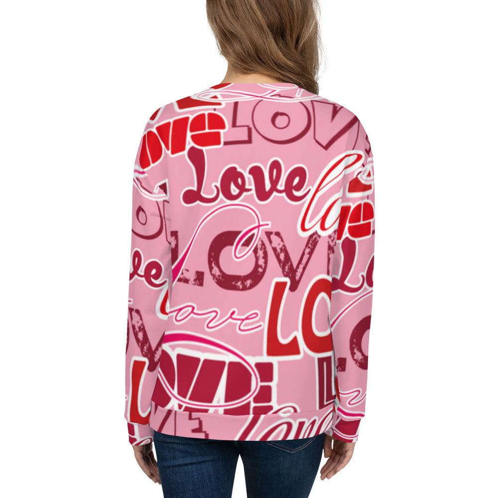 Love Rosa - Felpa Unisex Girocollo -