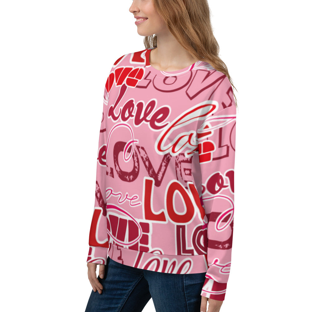 Love Rosa - Felpa Unisex Girocollo -