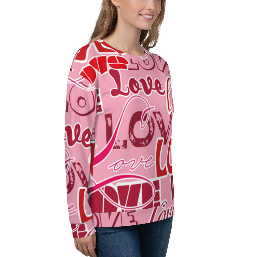 Love Rosa - Felpa Unisex Girocollo -