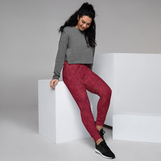 Rosso Pompei - Joggers Donna -