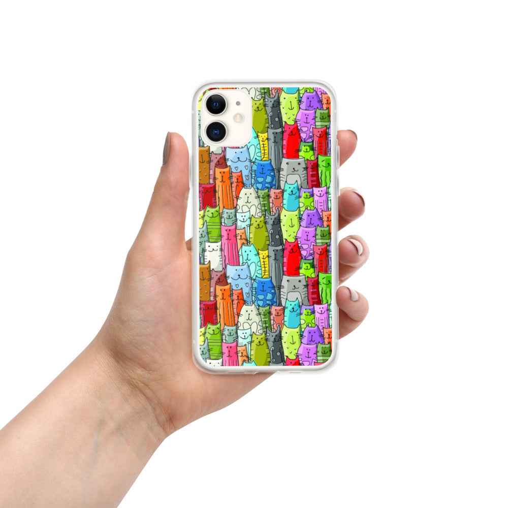 Gatti Colorati - Cover iPhone -