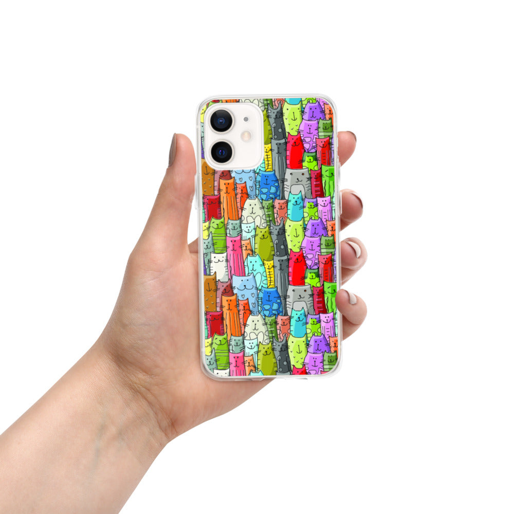 Gatti Colorati - Cover iPhone -