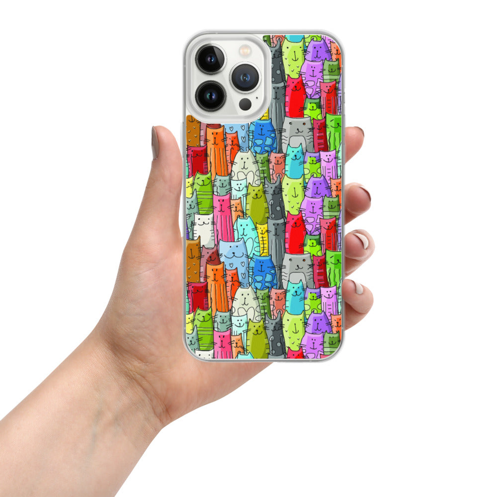 Gatti Colorati - Cover iPhone -