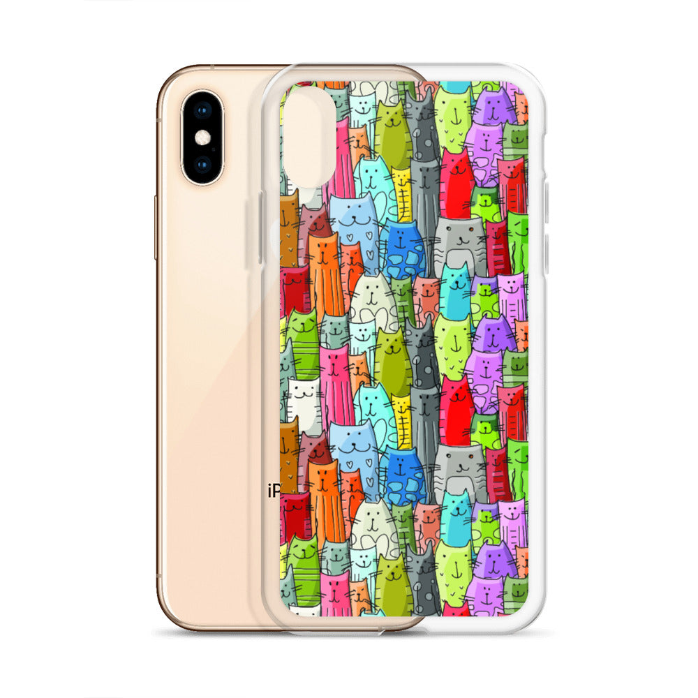 Gatti Colorati - Cover iPhone -