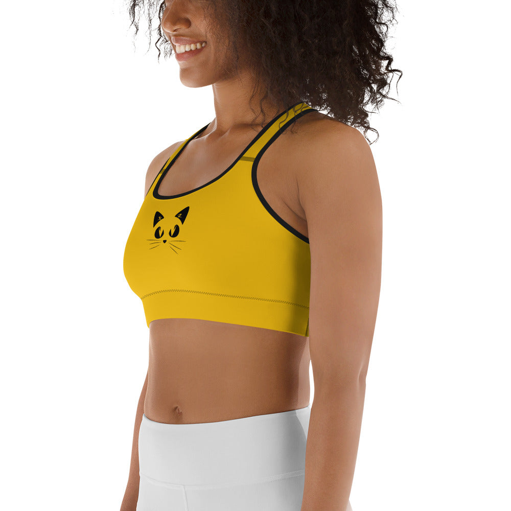 Gatto Reggiseno Sportivo Giallo FoolRebel